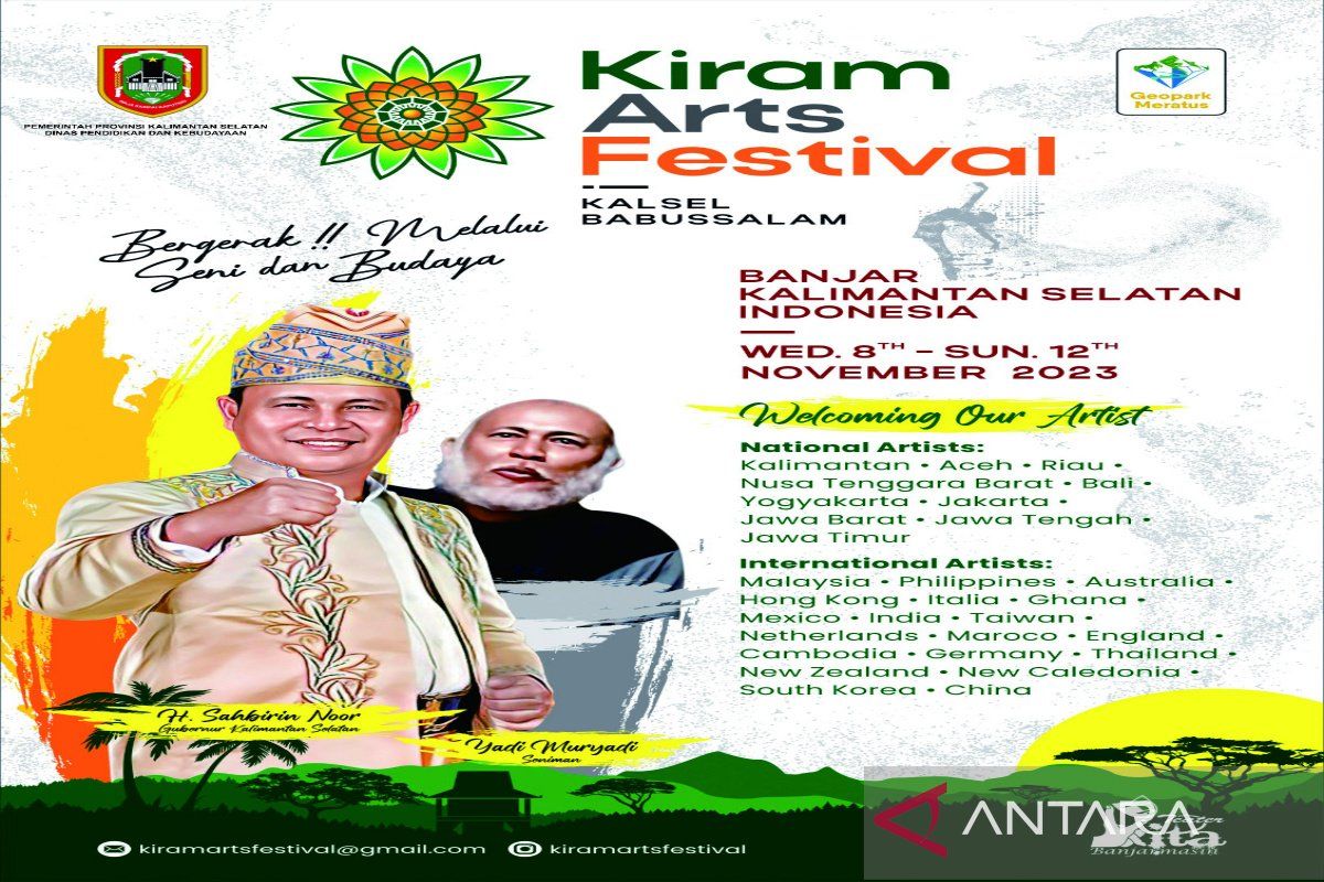 Seniman dari berbagai provinsi ramaikan Kiram Arts Festival Kalsel
