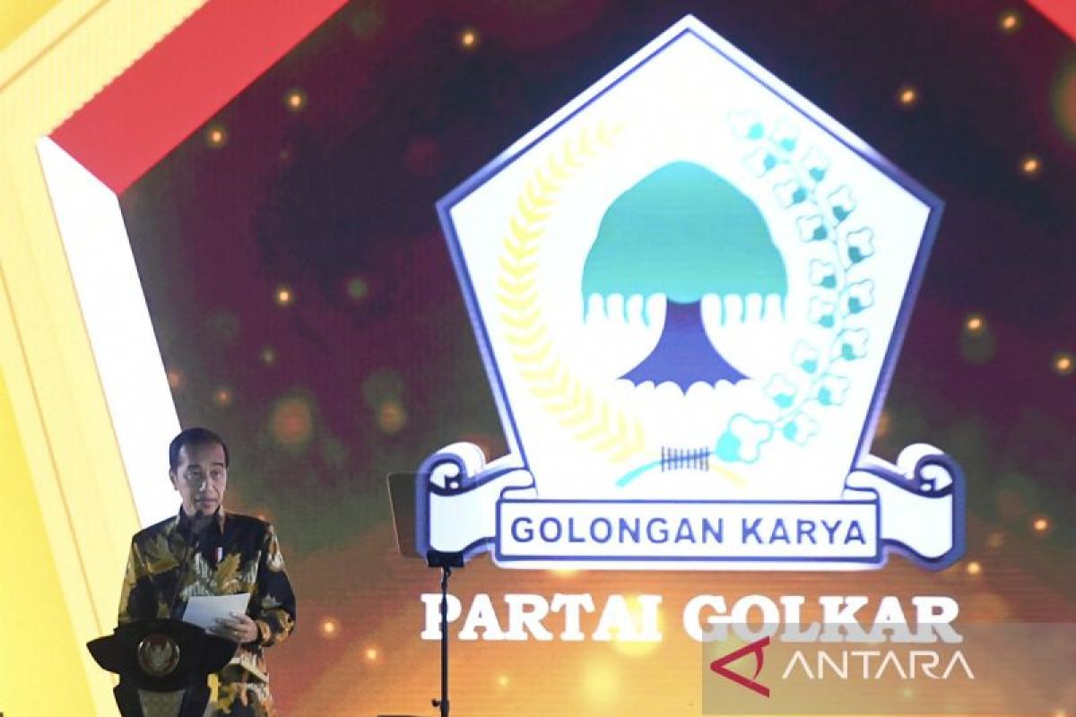 Presiden Jokowi sebut Golkar sukses lakukan kaderisasi dan regenerasi