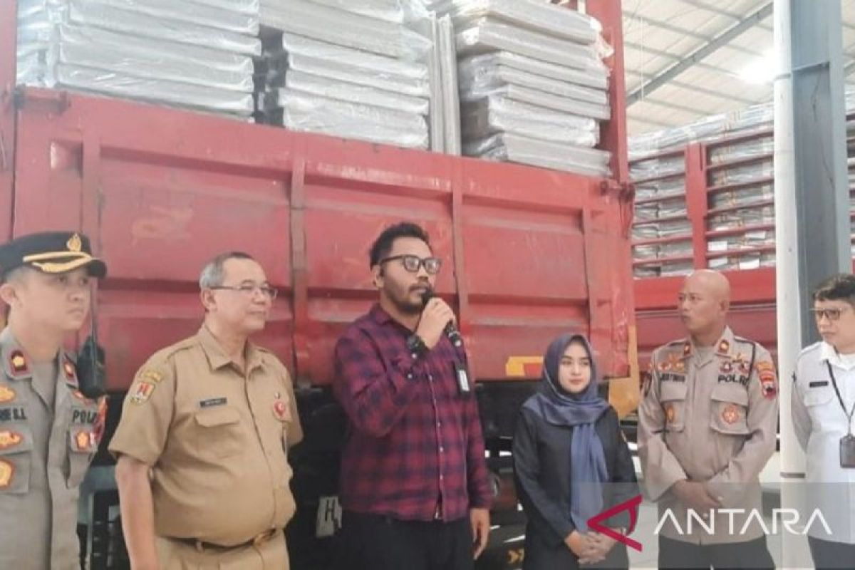 18.584 bilik suara diangkut gunakan empat truk