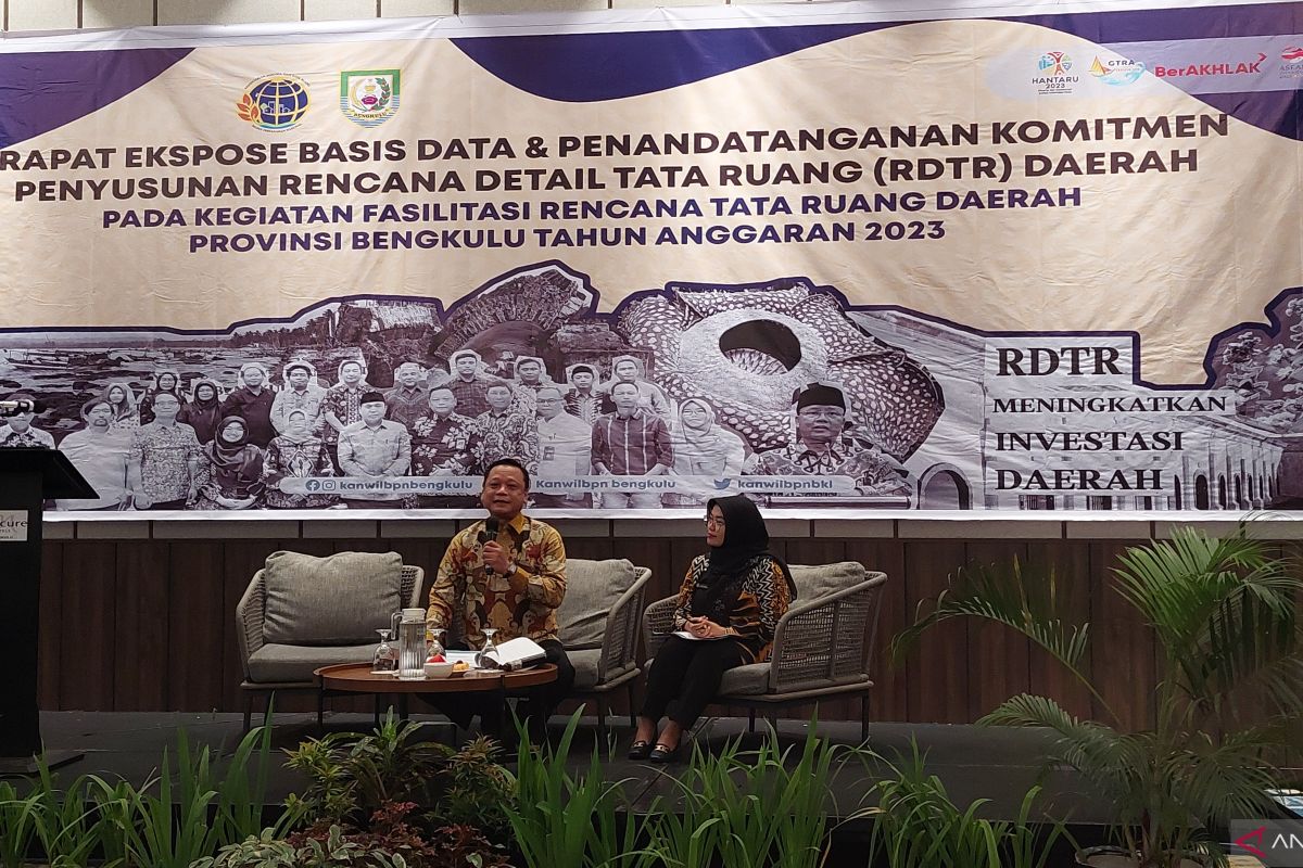 Pemprov Bengkulu minta pemkab/pemkot berperan dalam penyusunan RDTR