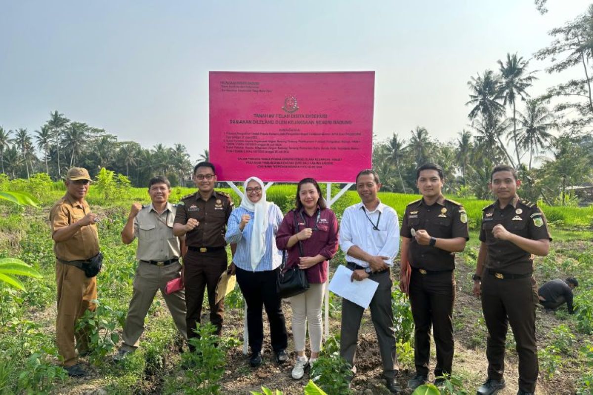 Kejari Badung sita aset tanah terpidana korupsi dana kredit BPD Bali