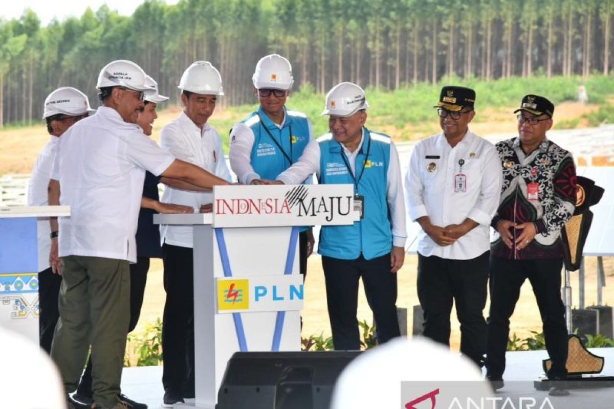 Presiden Jokowi Groundbreaking pembangunan PLTS PLN 50 MW di IKN Nusantara