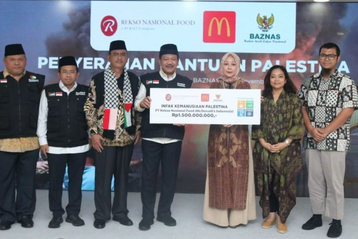 McDonald's Indonesia bantu Rp1,5 miliar untuk Palestina
