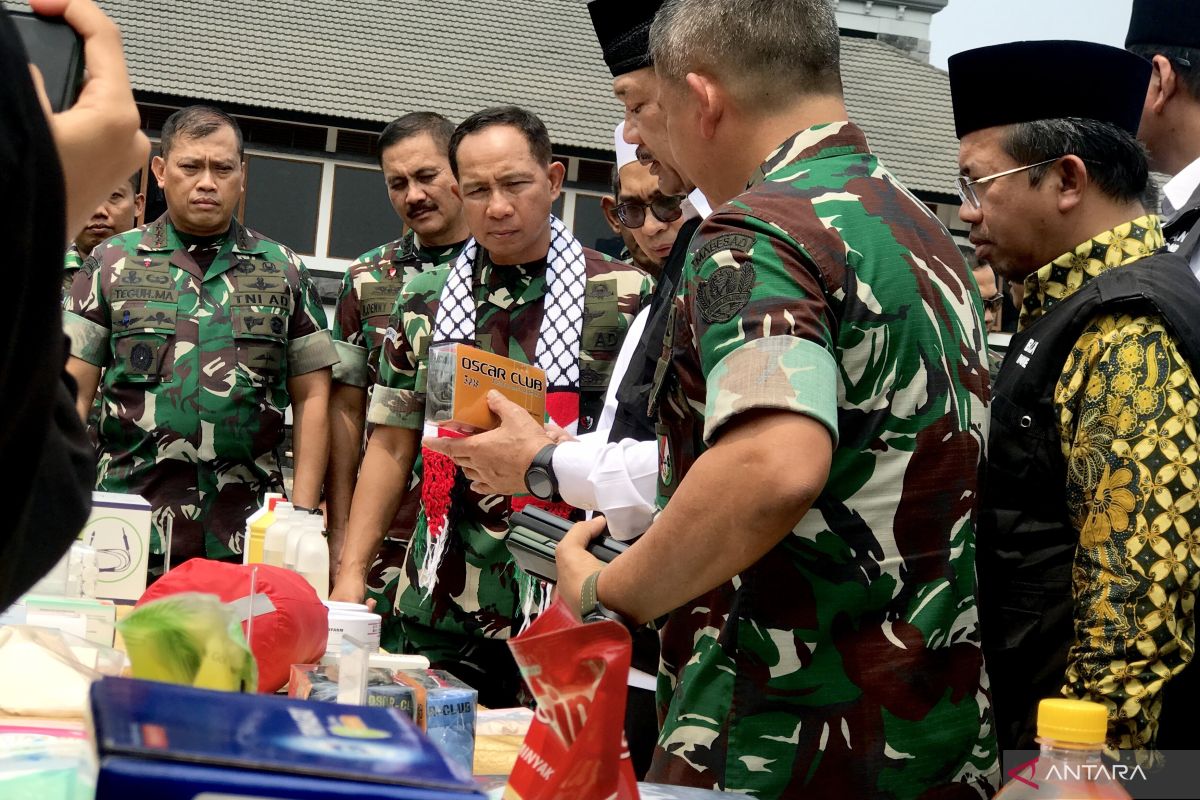 TNI AD salurkan bantuan kemanusiaan untuk Gaza via Baznas