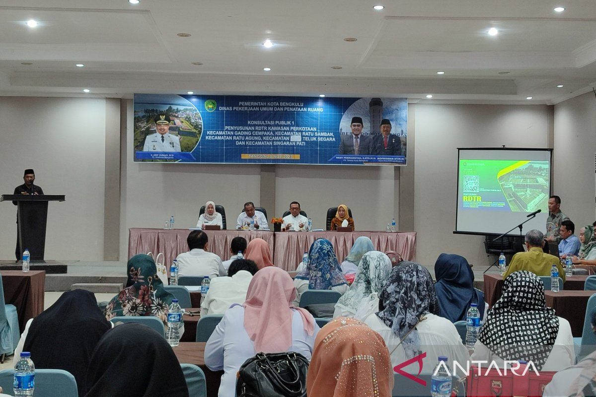Pemkot Bengkulu gelar konsultasi publik penyusunan RDTR lima kecamatan