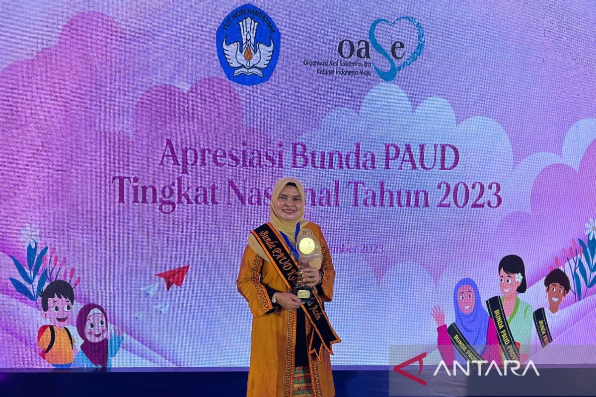 Bunda PAUD Banda Aceh terima penghargaan dari Kemendikbud