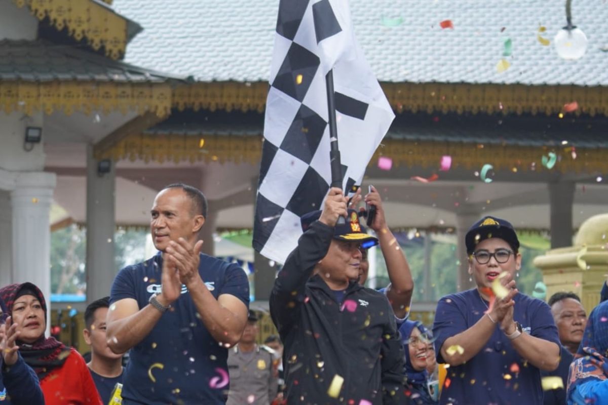 Aspem Kesra Langkat lepas gerak jalan HUT HKN Ke-59