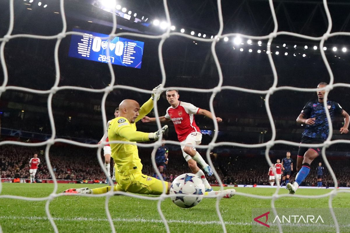 Liga Champions: Arsenal puncaki klasemen sementara Grup B seusai tekuk Sevilla 2-0