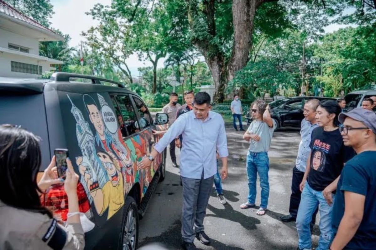 Dispar Kota Medan gelar  Festival Mural Medan 2023