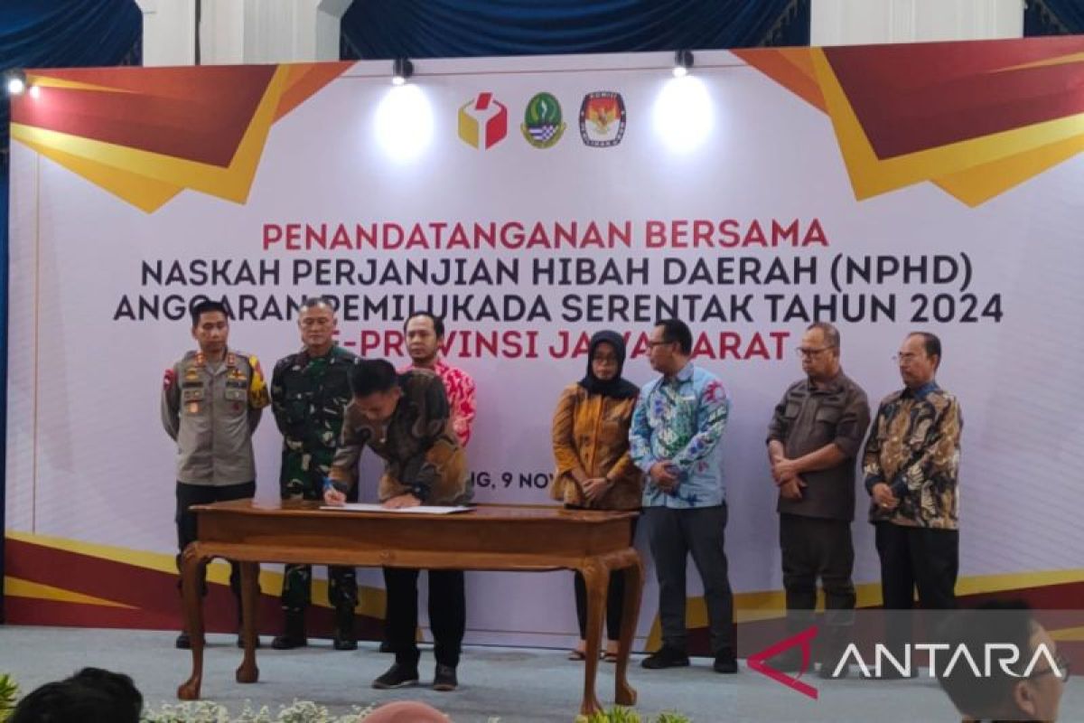 40 persen dana Hibah Pemprov Jabar untuk Pilkada 2024 ditandatangani