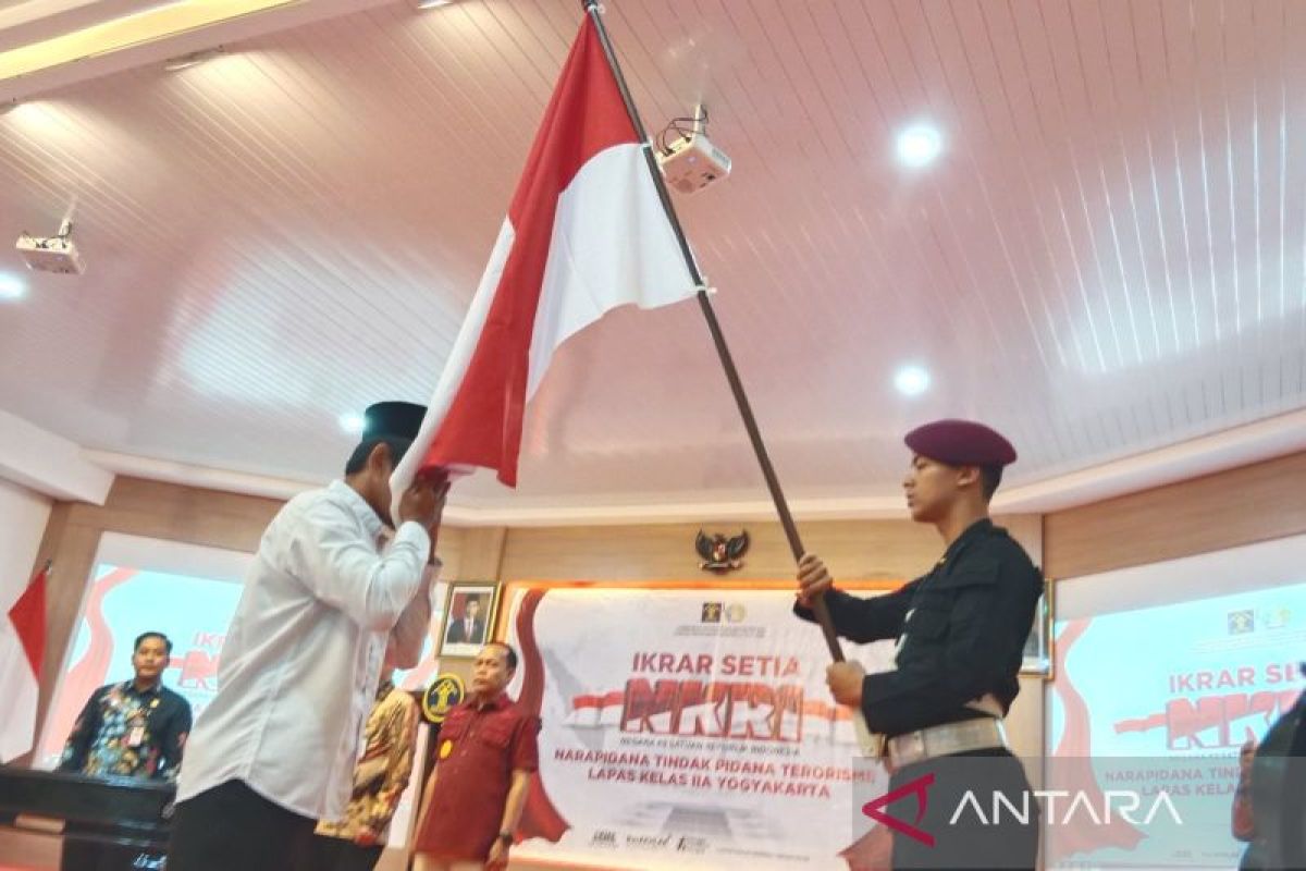 Tiga napi teroris Lapas Yogyakarta berikrar setia kepada NKRI