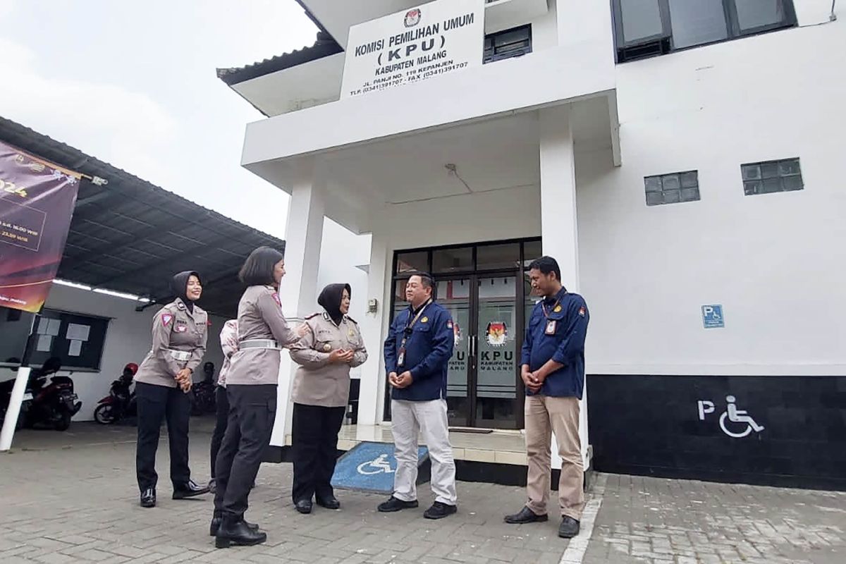 Polres Malang perkuat sinergi dengan KPU ciptakan Pemilu damai