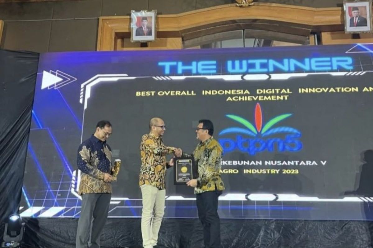 Tiga penghargaan Digital Innovation and Achievement Awards buat PTPN V