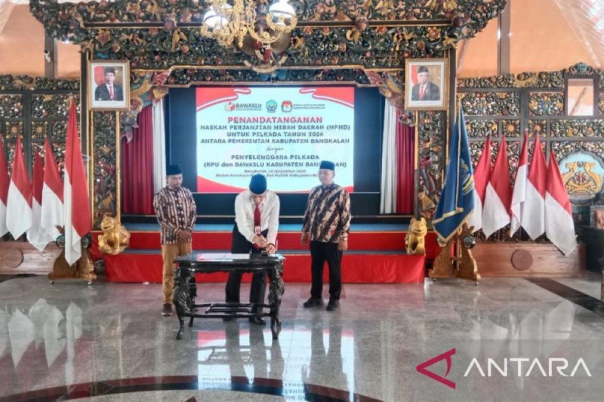 Pemkab Bangkalan dan KPU tanda tangani NPHD Pilkada 2024