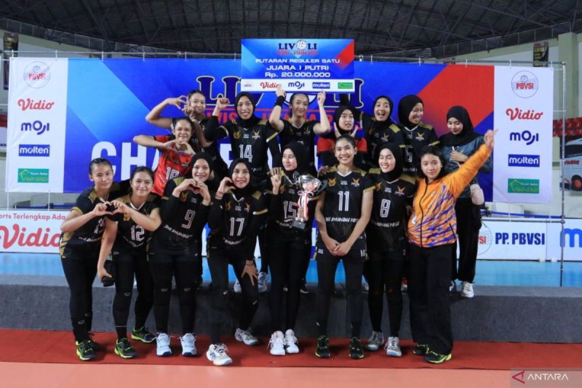Tim putri TNI Au juara putaran reguler pertama Livoli Divisi Utama 2023