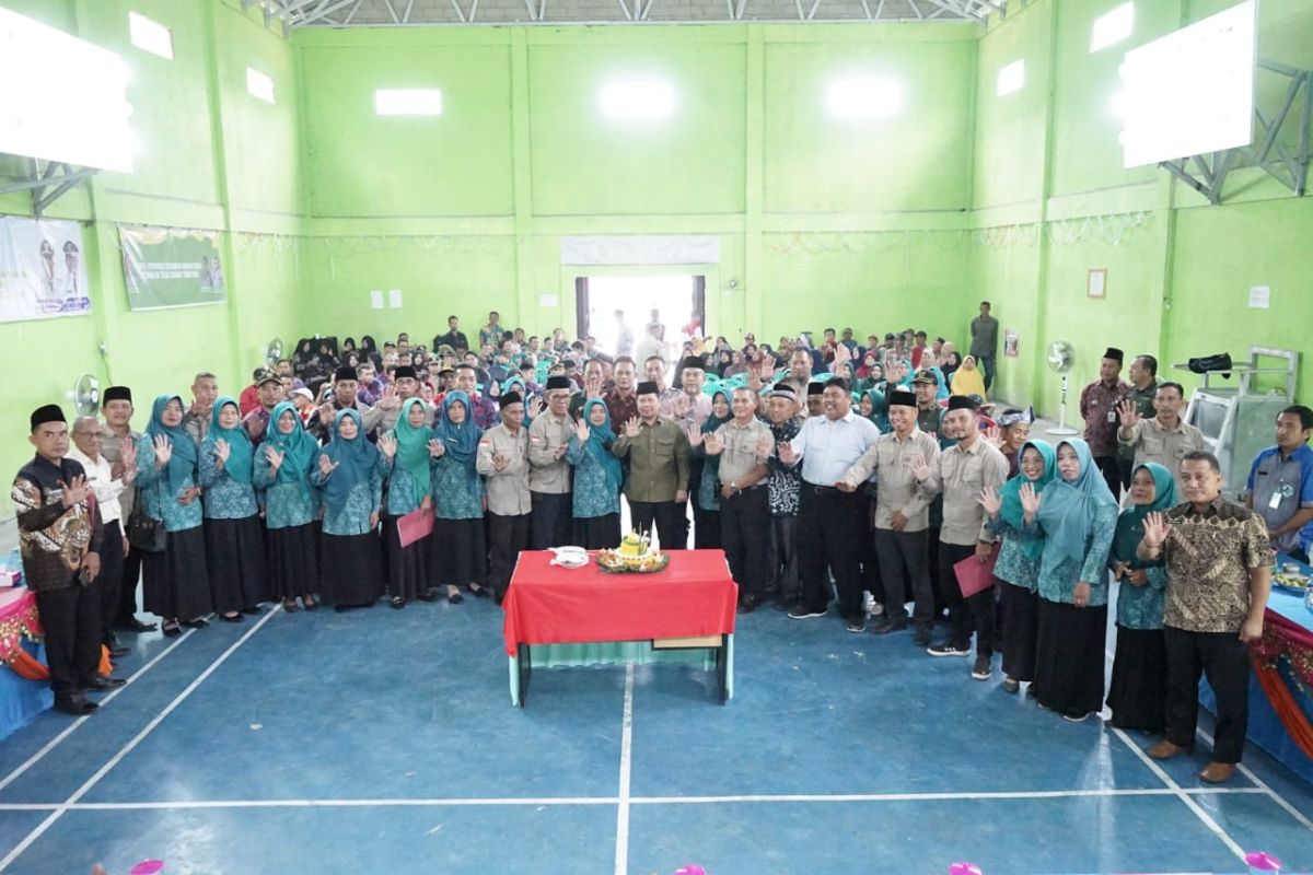 Bupati Satono hadiri rakor ketahanan pangan Se-Kecamatan Teluk Keramat