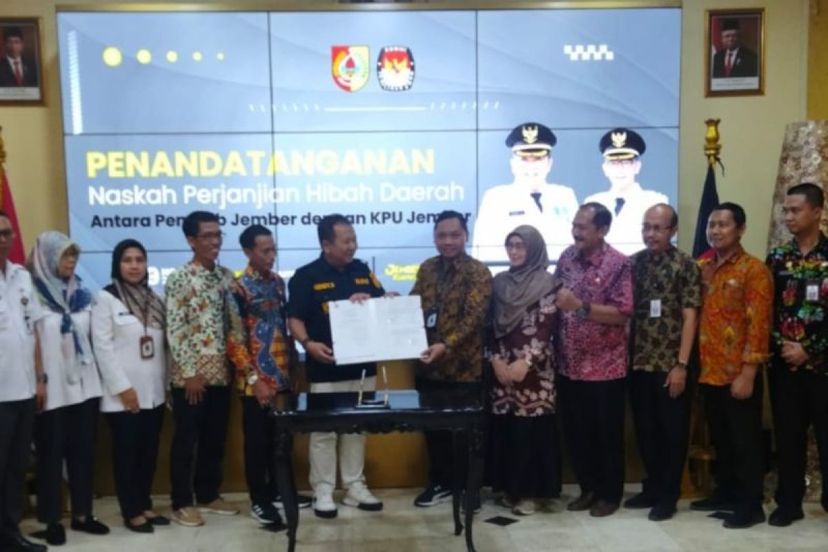 KPU Jember terima dana hibah pilkada Rp103 miliar