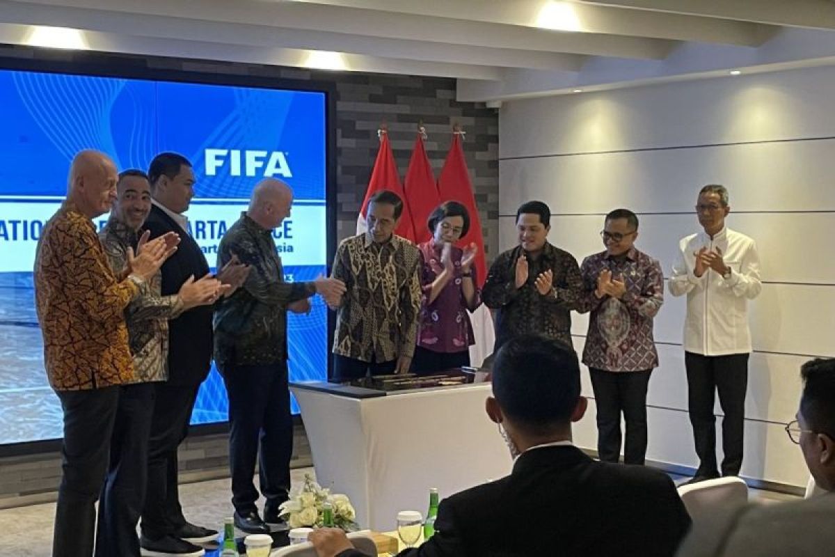 Presiden Jokowi hari ini resmikan pembukaan kantor FIFA di Jakarta