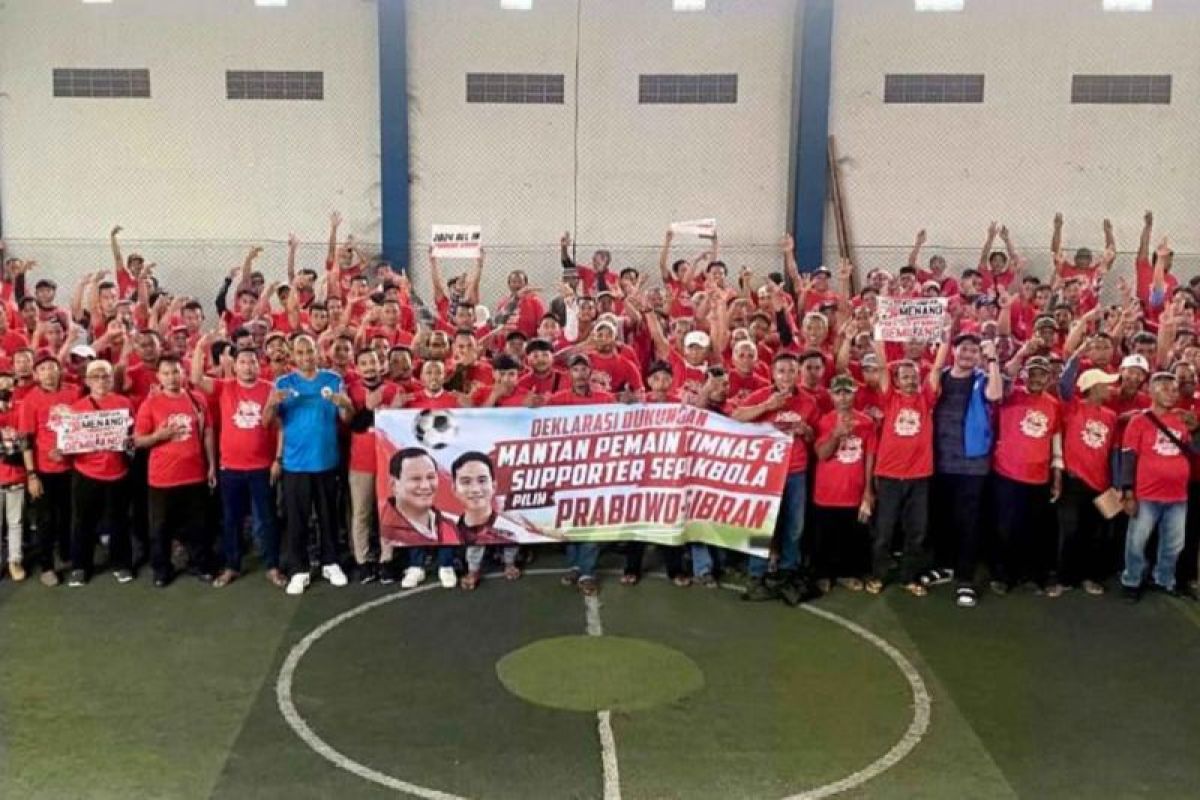 Prabowo-Gibran didukung kelompok mantan pemain Timnas Indonesia di Jawa Timur