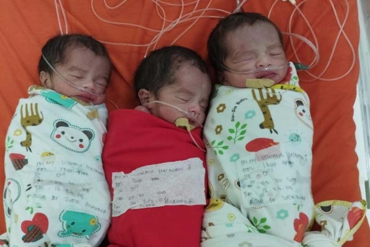 Di Aceh Timur, bayi kembar tiga lahir di hari pahlawan