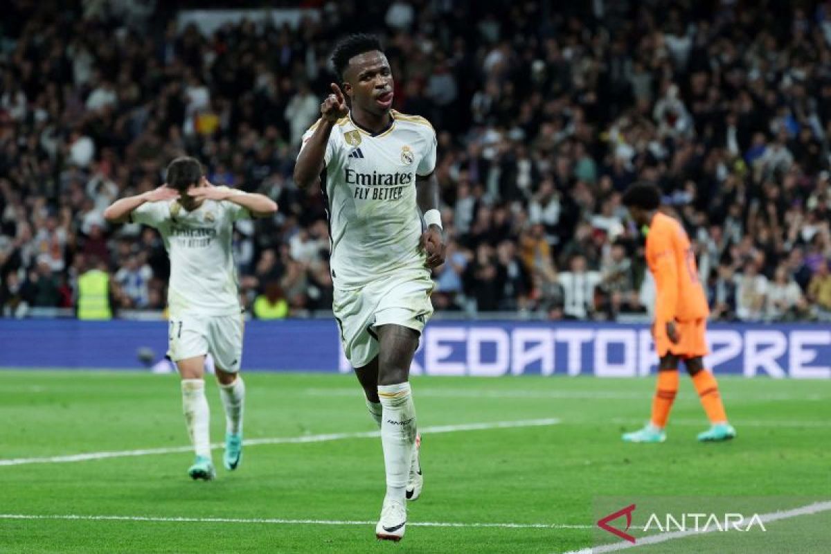 Hasil Liga Spanyol: Real Madrid amankan kemenangan besar atas Valencia 5-1