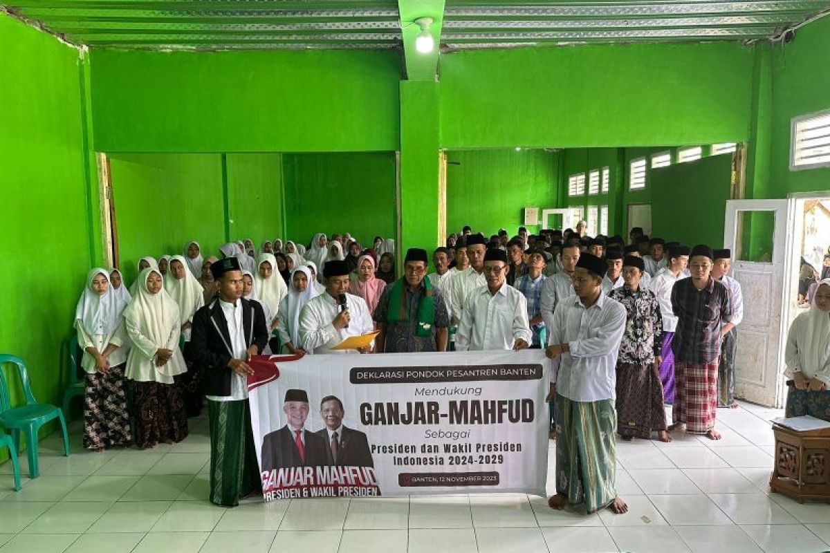 Sejumlah Ponpes di Banten deklarasi dukung Ganjar-Mahfud