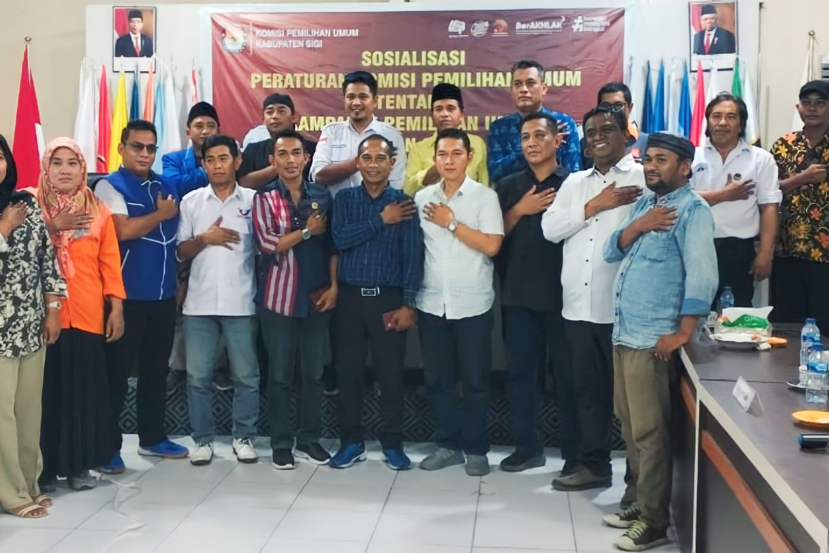 KPU Kabupaten Sigi sosialisasikan tahapan kampanye kepada peserta Pemilu