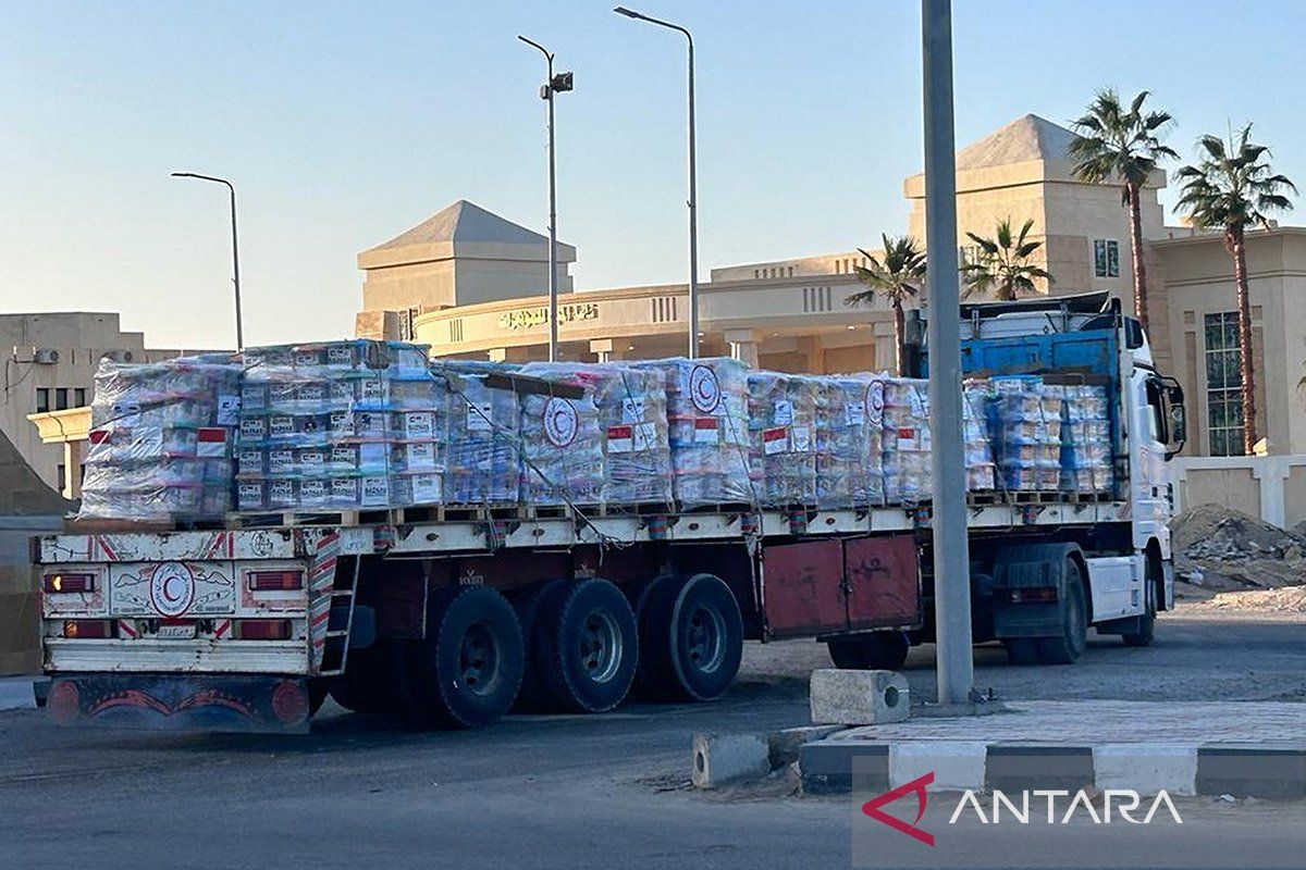 Bulan Sabit Merah Palestina: 76 truk bantuan masuk ke Gaza