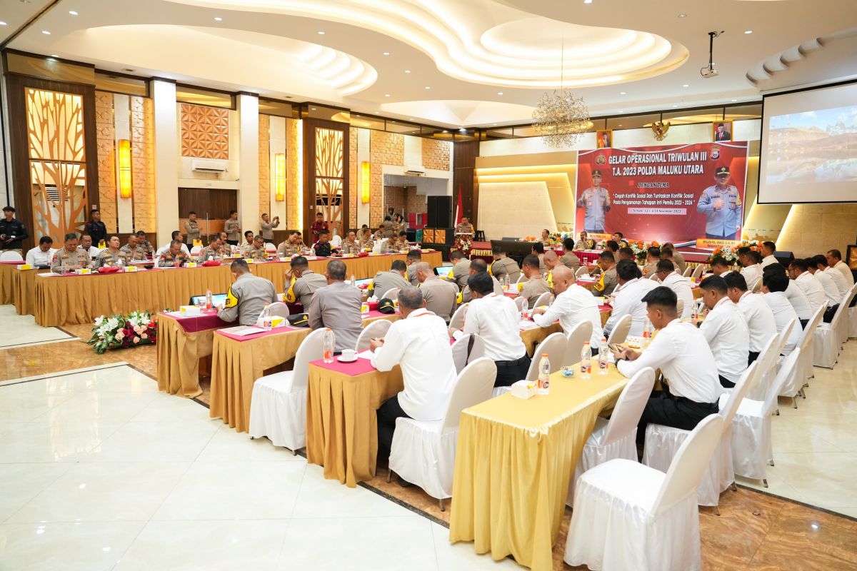 Polda Maluku Utara  gelar operasional kesiapan  pengamanan pemilu 2024