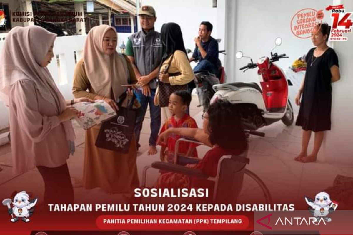 KPU Bangka Barat sosialisasi pemilu ke rumah warga pemilih disabilitas