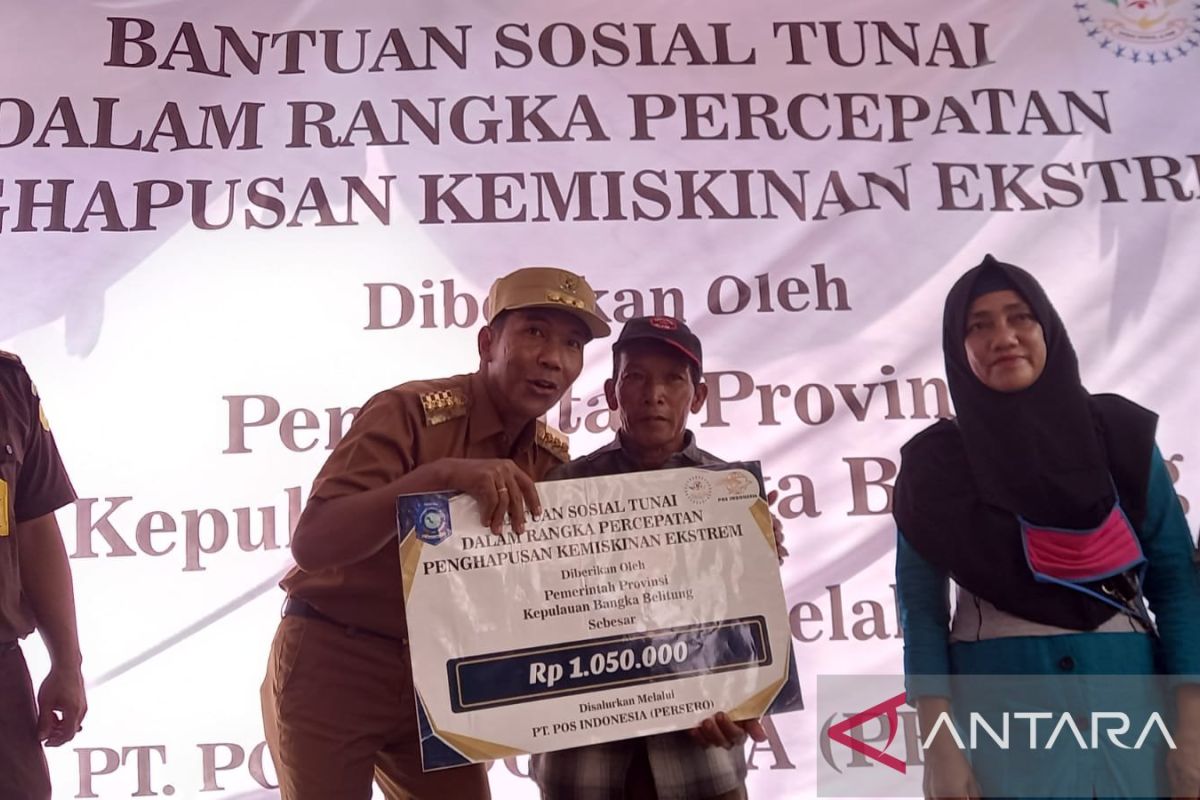 Penjabat Gubernur Babel luncurkan bansos tunai kemiskinan ekstrem