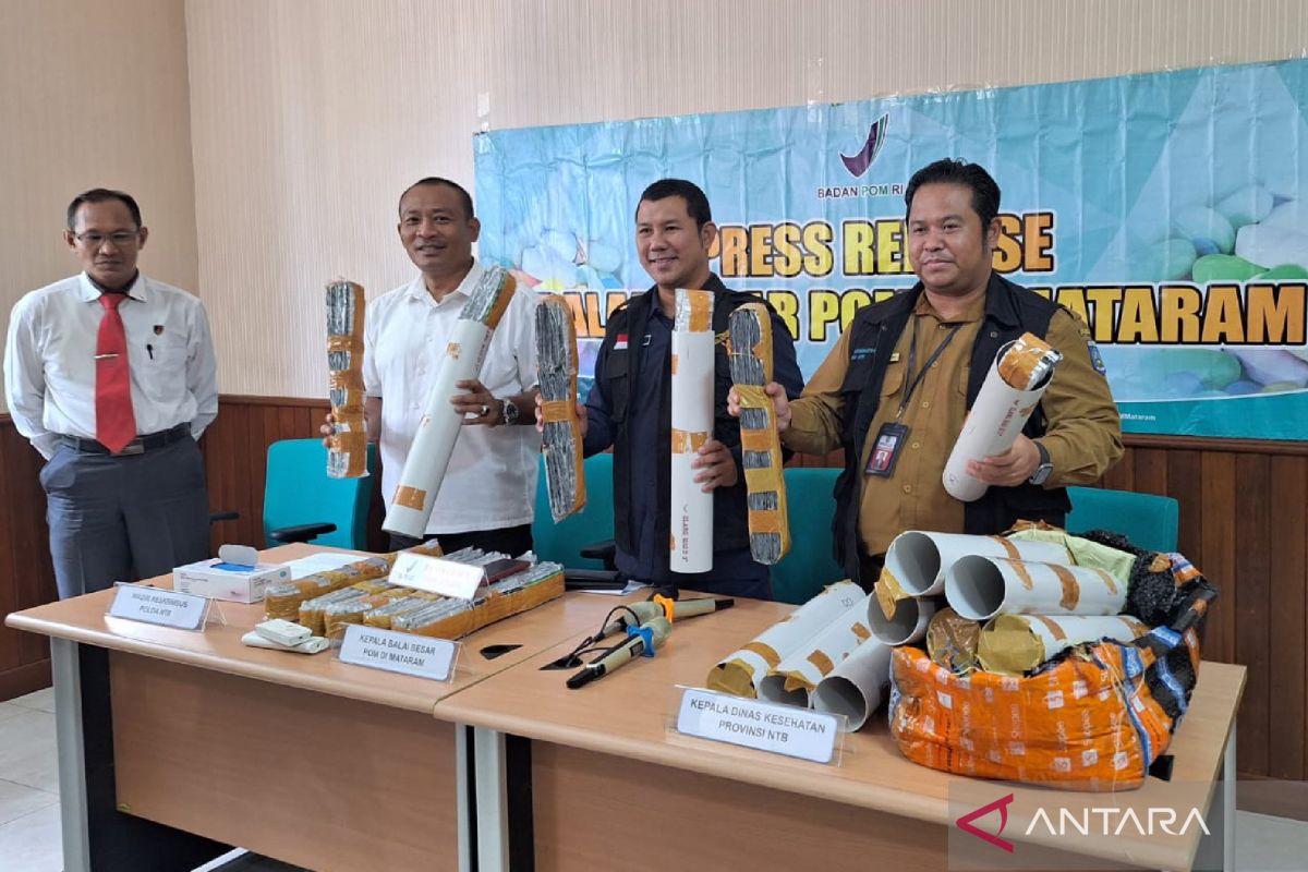 BBPOM NTB menetapkan seorang pebisnis obat berbahaya sebagai tersangka