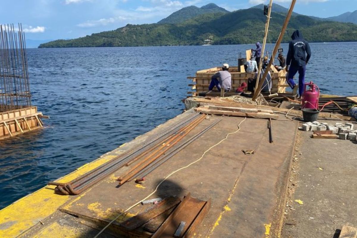 Pembangunan Dermaga Pelabuhan ASDP Ternate Maluku Utara rampung Desember 2023