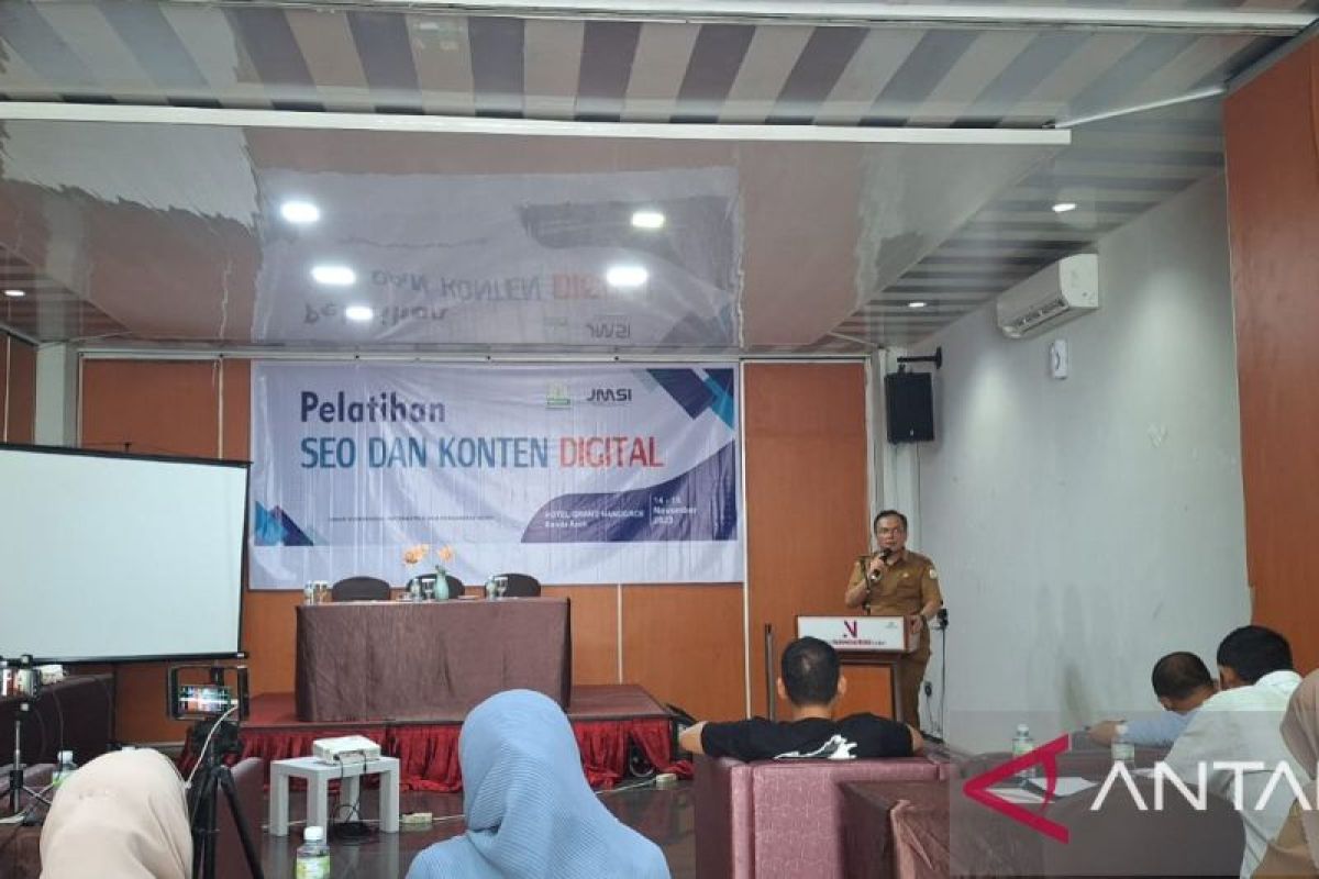 Dismominsa Aceh latih optimasi website untuk jurnalis