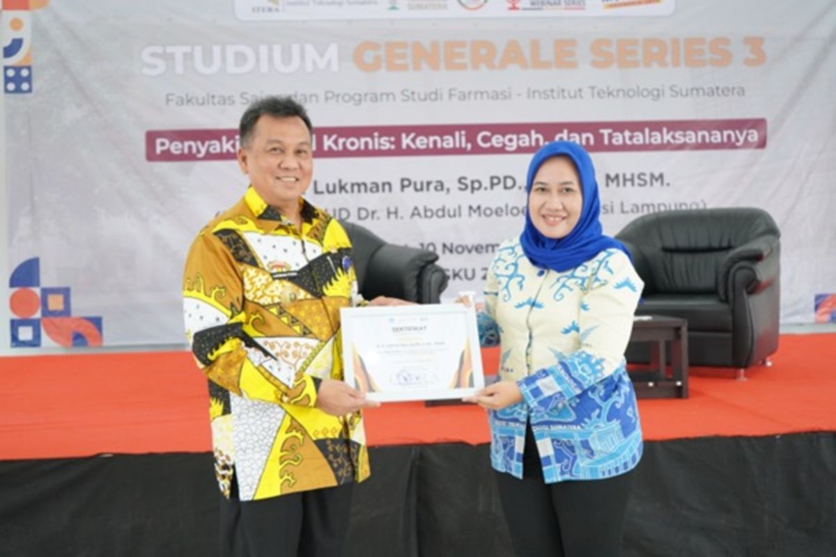 Fakultas Sains Itera hadirkan direktur RSUDAM Provinsi Lampung edukasi pencegahan penyakit ginjal