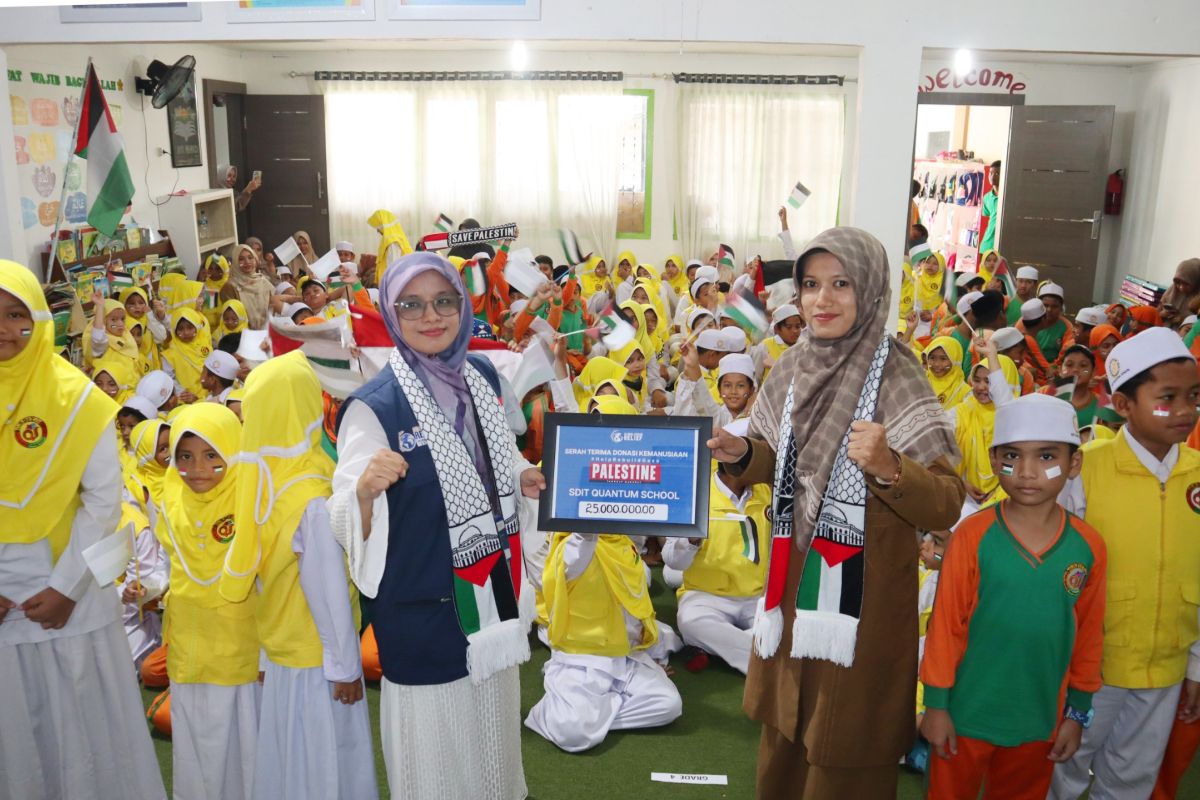 SDIT Quantum School sumbang Rp25 juta untuk Palestina