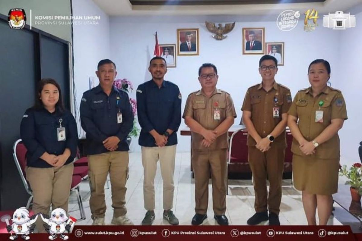 KPU Sulut koordinasi Kesbangpol tentukan titik pasang APK pemilu