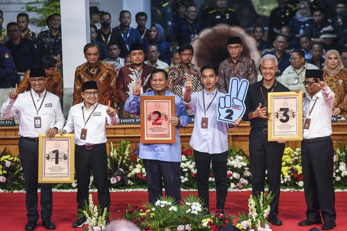 Hasil survei Voxpopuli: Prabowo-Gibran berpeluang menang satu putaran