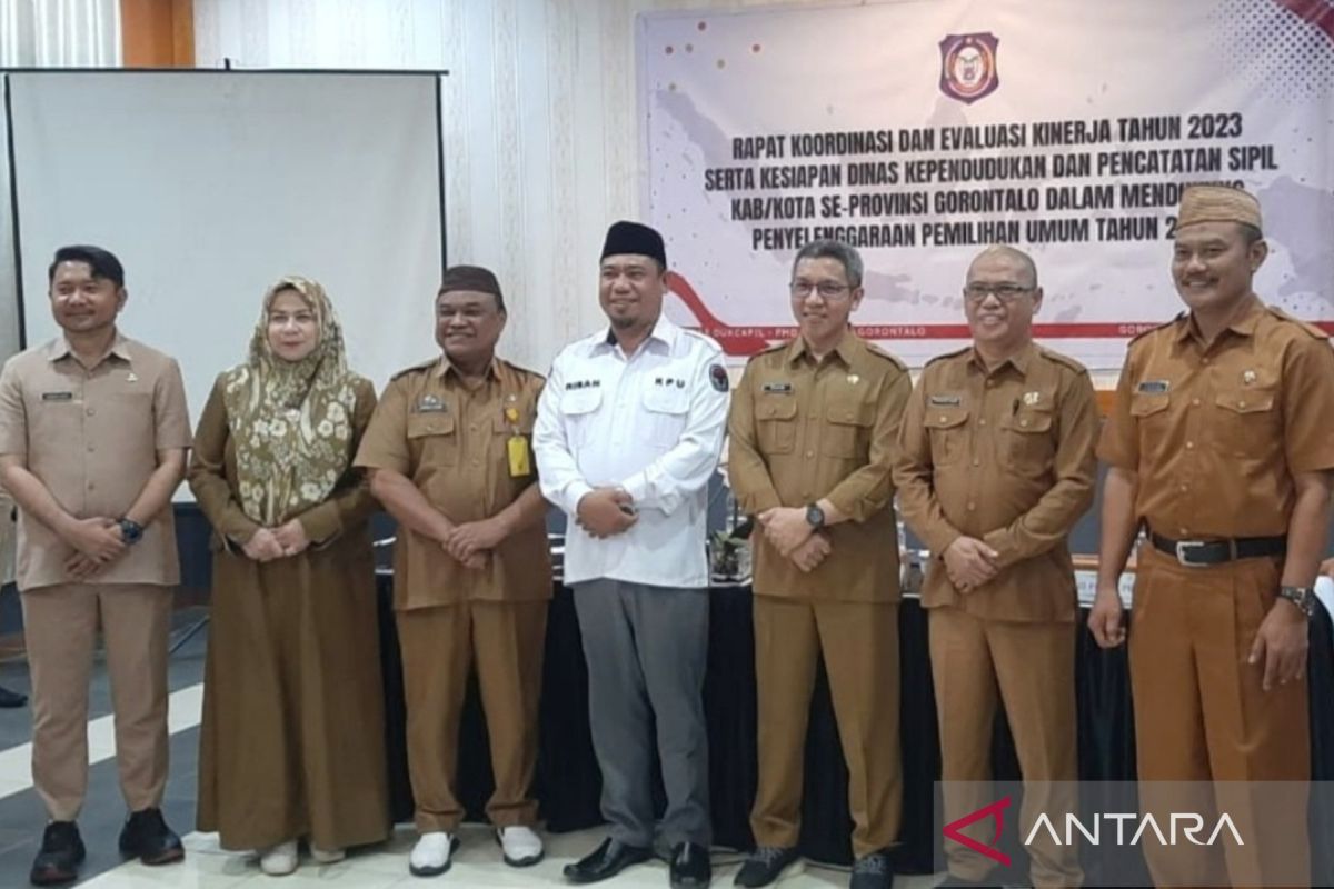 Disdukcapil PMD Gorontalo evaluasi kesiapan penyelenggaraan pemilu