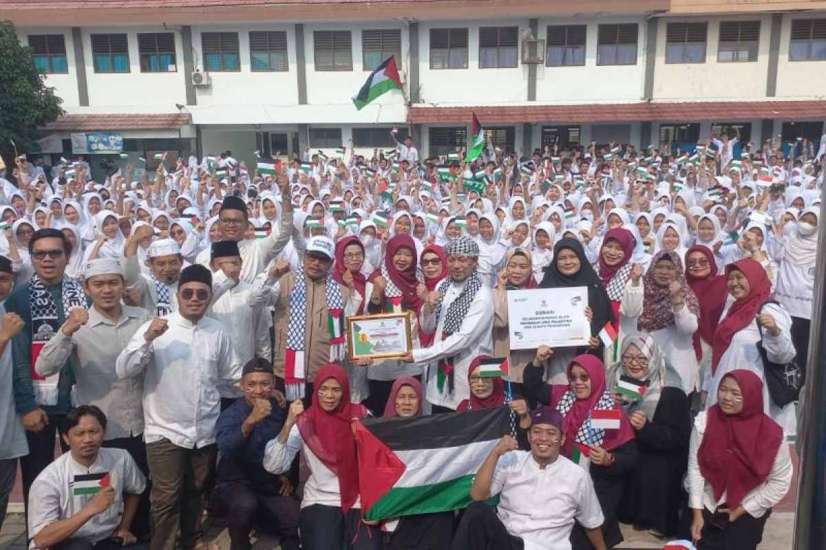45 sekolah di Kota Tangerang himpun Rp371 juta untuk Palestina