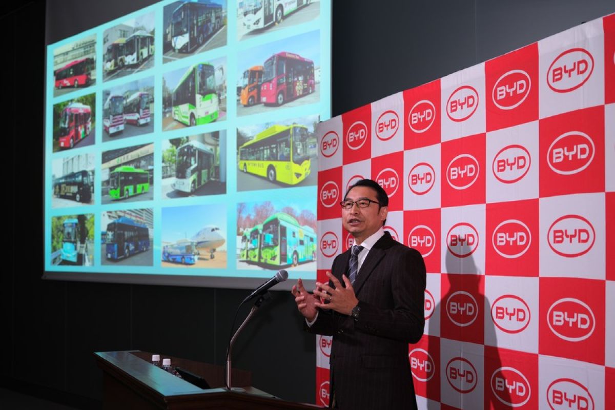 Produsen EV China BYD akan jual bus listrik ukuran sedang di Jepang
