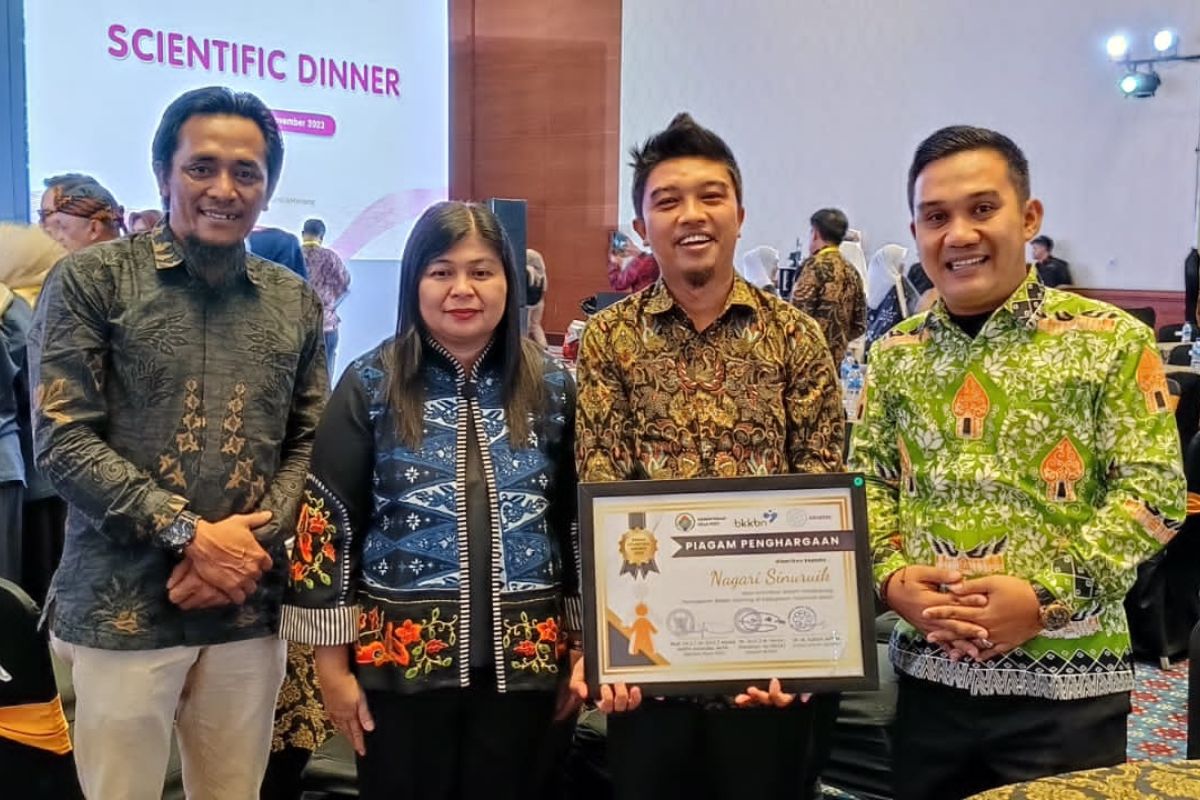 Nagari Sinuruik raih penghargaan Desa Bebas Stunting Award Tahun 2023