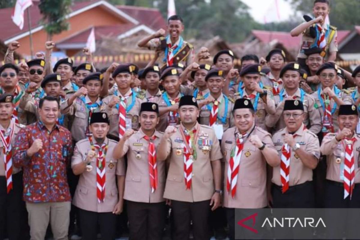 Kontingen Gerakan Pramuka Kwarcab Kota Solok siap ikuti Kemah Bela Negara