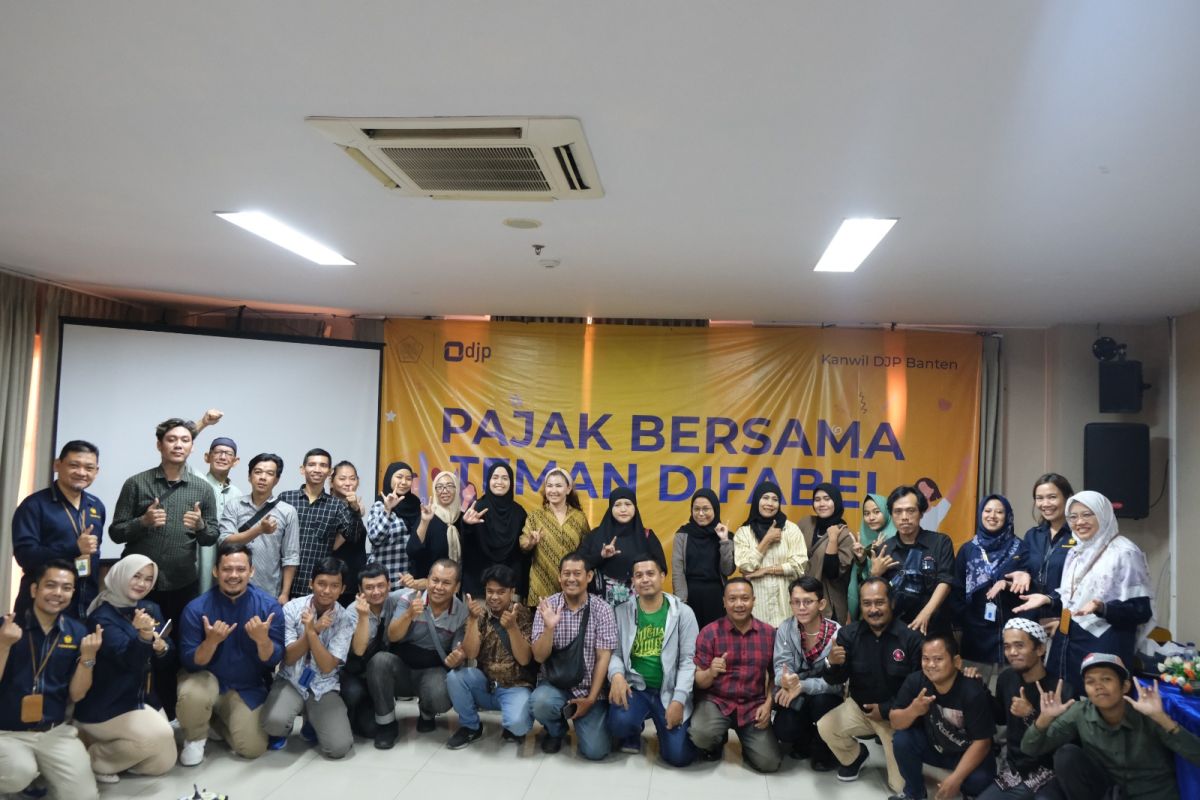 DJP Banten gelar sosialisasi pajak bersama teman disabilitas