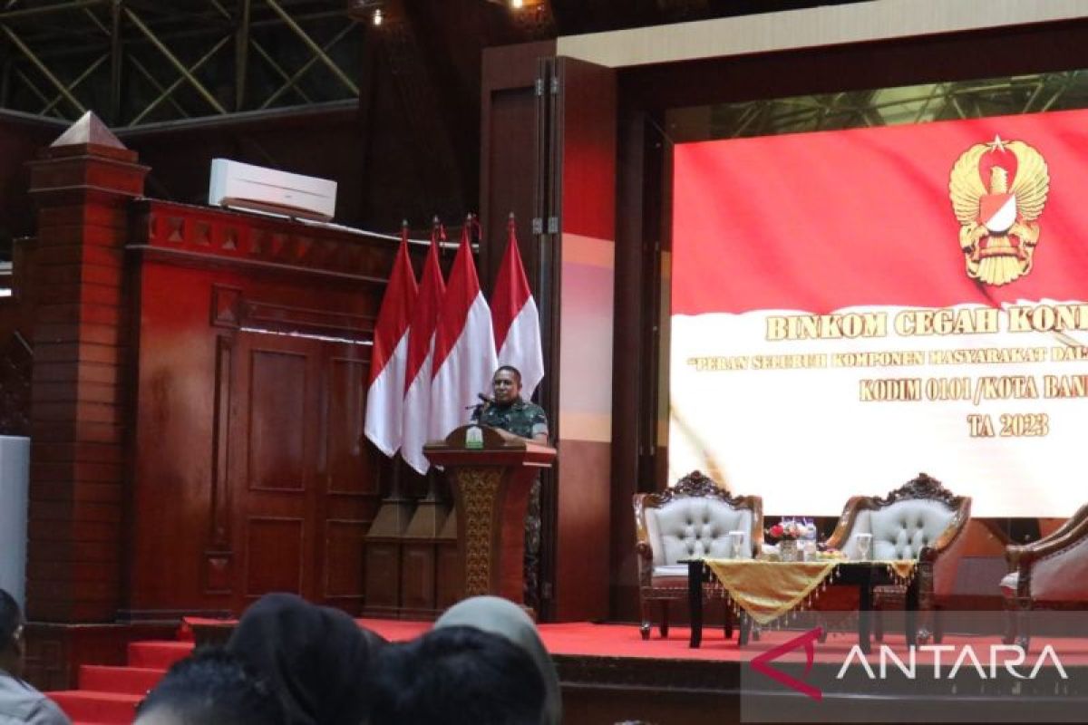TNI sosialisasikan binkom cegah konflik sosial jelang Pemilu 2024