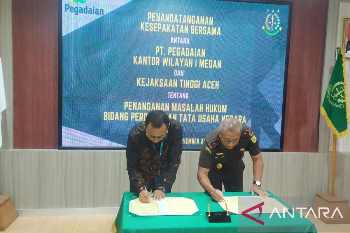 Pegadaian dan Kejati Aceh jalin kerjasama penanganan masalah hukum