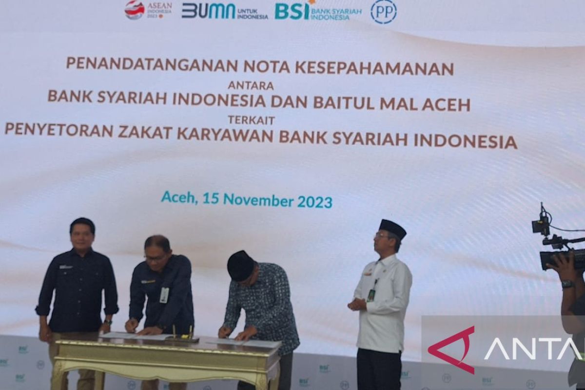 BSI setor zakat karyawan lewat Baitul Mal Aceh