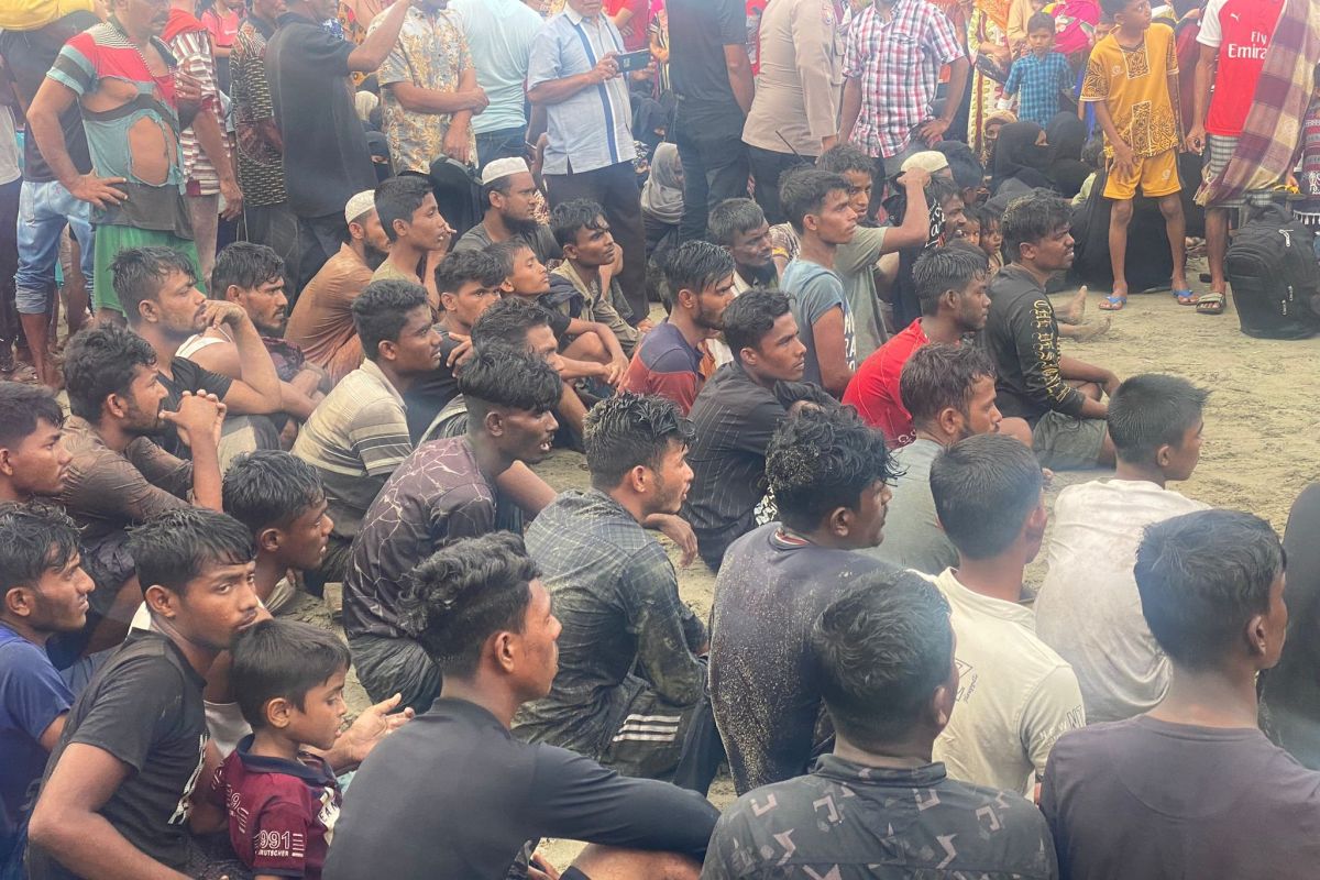 147 imigran Rohingya mendarat di pesisir pantai Pidie Aceh