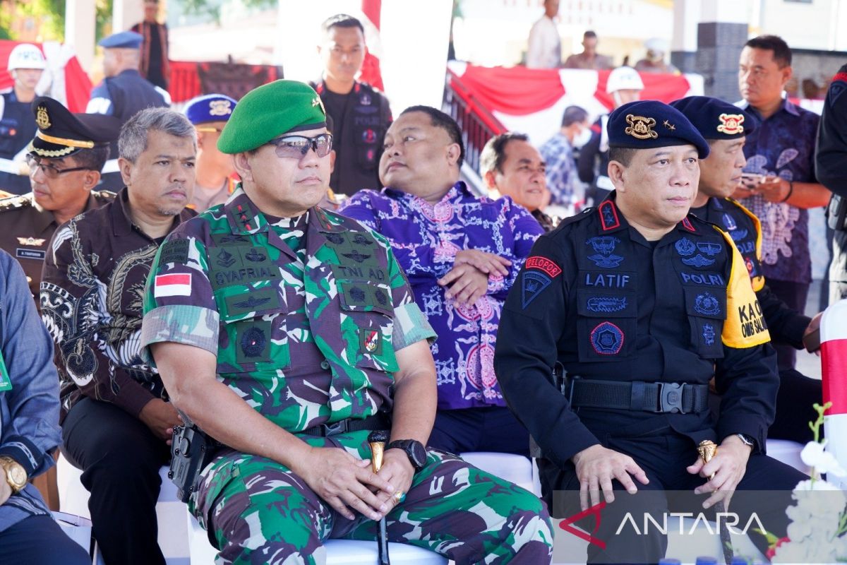 Perkuat sinergitas, Kodam Pattimura-Brimob jamin keamanan Maluku