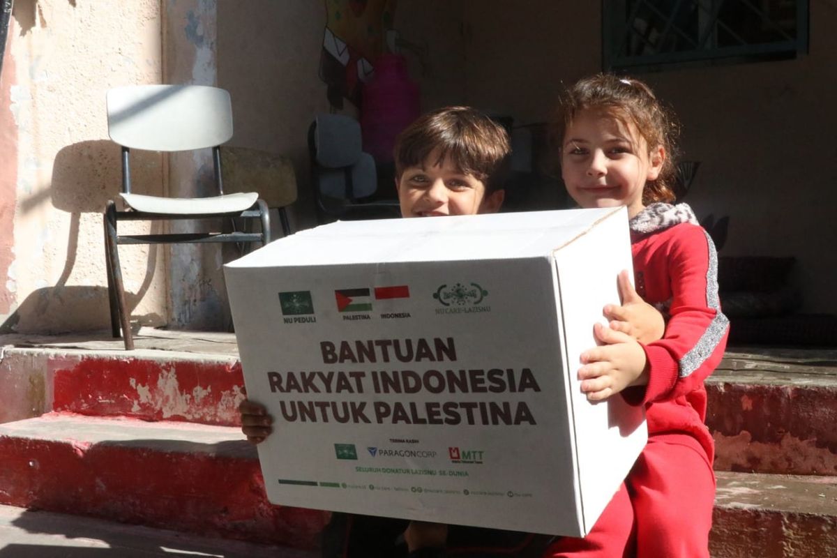 NU Care-LazisNU salurkan bantuan makanan hingga air bersih di Gaza